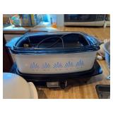 Vintage Kitchenware Lot with Slow Cooker, Baking Pans, Colander, and More