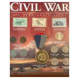 US Coin Collectors Lot: 50 State Quarters, Civil War Set, Lincoln Wheat Pennies