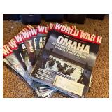 Large Collection of World War II Magazine Issues with Storage Bins