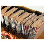 Large Collection of World War II Magazine Issues with Storage Bins