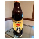 Vintage Coors Banquet Beer Bottle Table Lamp 17 Inch