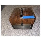 Bell & Howell Slide Cube Projector with Woodgrain Case and Lamp