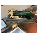 Train Locomotive Telephone and Set of 7 Framed Train Art Prints