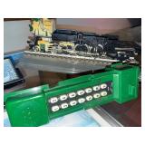 Train Locomotive Telephone and Set of 7 Framed Train Art Prints