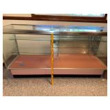 Glass Display Case Counter with Shelves and Sliding Doors
