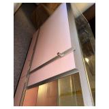 Glass Display Case Counter with Shelves and Sliding Doors