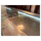 Glass Display Case Counter with Shelves and Sliding Doors