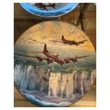 Set of 5 Hamilton Collection WWII Fighter Plane Collector Plates