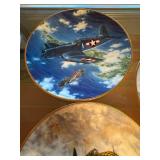 Set of 5 Hamilton Collection WWII Fighter Plane Collector Plates