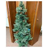 4 Foot Artificial Christmas Tree with Pine Cones and Metal Stand