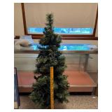 4 Foot Artificial Christmas Tree with Pine Cones and Metal Stand