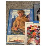 Collection of Vintage Railroad and Historical Posters