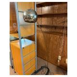 Vintage Arc Floor Lamp with Chrome Shade and U-Shaped Base