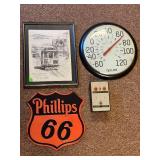 Diecast and Model Vehicle Collection with Railroad Mug
