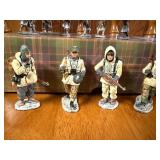 Collection of 10 WWII Military Miniature Soldier Figurines