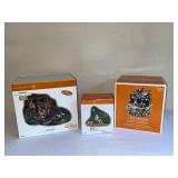 Set of 3 Department 56 Halloween Village Collectibles with Original Boxes