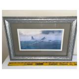 Collection of 3 Framed Aviation Art Prints and Paintings
