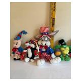 Set of 11 Looney Tunes Character Plush Toys with Tags