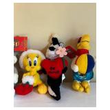 Set of 11 Looney Tunes Character Plush Toys with Tags