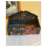 Collection of Framed Train Prints and Railroad Memorabilia