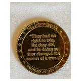 Collection of 12 Commemorative World War II Coins with Display Cases