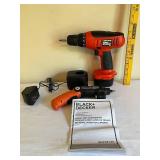 Black & Decker FireStorm 12V Drill and Work Light Screwdriver Set with Charger