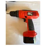 Black & Decker FireStorm 12V Drill and Work Light Screwdriver Set with Charger
