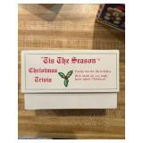 Christmas Decor Lot Including Peanuts Light Set, Snowman Plates, Tins, and More