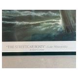 Framed Historical Art Prints Collection including Gettysburg, Scenery of Upper Mississippi, and Lake Minnetonka