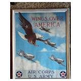 Set of 3 Framed Aviation Art Prints and Paintings
