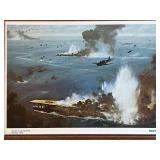 Set of 3 Framed Aviation Art Prints and Paintings