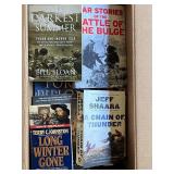 Collection of Military History Books Including WWII and Korean War Titles