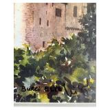 Framed Art Prints: Andres Orpinas Barn with Ducks and Castle Scene Set