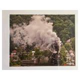 Collection of 5 Framed Railroad Art Prints and Photographs