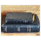 Set of 2 Vintage Bibles: New Testament KJV and Holy Bible ASV