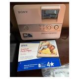 Sony PictureStation Photo Printer, Camera, Nikon Case, and Accessories Lot