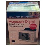 Lot of 3 Clocks and SmartHeart Automatic Digital Blood Pressure Wrist Monitor