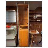 Tall Display Cabinet with Glass Doors and Shelves
