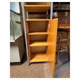 Tall Display Cabinet with Glass Doors and Shelves