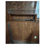 Acrylic Display Case with Adjustable Metal Shelves and train tracks