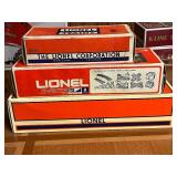 Collection of 3 Lionel O Gauge Train Cars with Original Boxes
