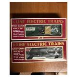 K-Line Electric O/027 Gauge Train Cars: Classic Boxcar and Phillips 66 Tank Car in Original Boxes
