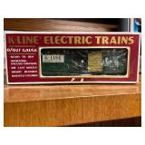 K-Line Electric O/027 Gauge Train Cars: Classic Boxcar and Phillips 66 Tank Car in Original Boxes