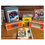 Collection of Empty Lionel Electric Train Boxes 1654 and other collectible items