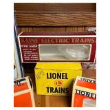 Collection of Empty Lionel Electric Train Boxes 1654 and other collectible items