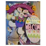 Large Easter Decor and Plush Toy Collection