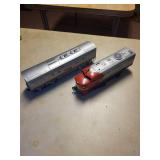 Santa Fe Model Train Locomotive and Dummy Engine Set