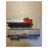 Santa Fe Model Train Locomotive and Dummy Engine Set