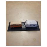 1/43 Die Cast Volkswagen Bus Samba with Camper Trailer