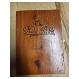 Memorial Edition Holy Bible with White Cover in Wooden Presentation Case